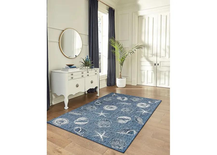 Sandfoot Point Navy 7'10 x 9'10 Indoor/Outdoor Rug