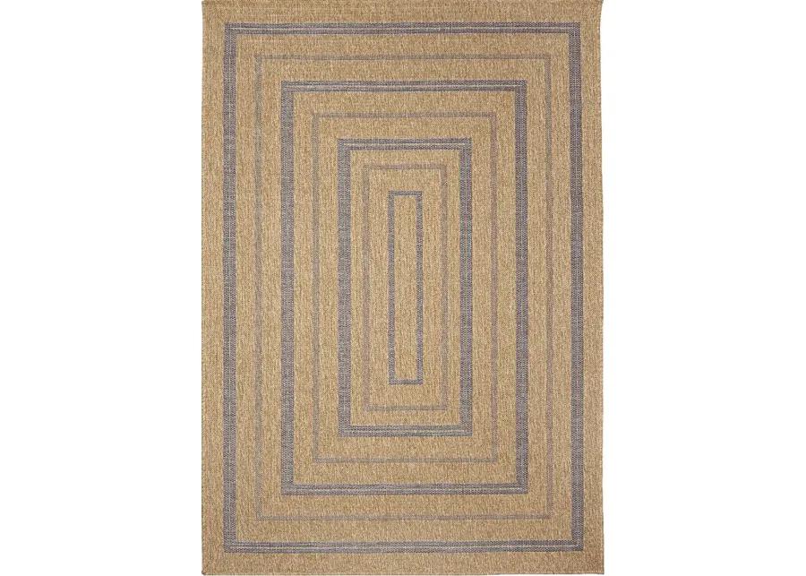 Dunhead Navy 7'10 x 9'10 Indoor/Outdoor Rug