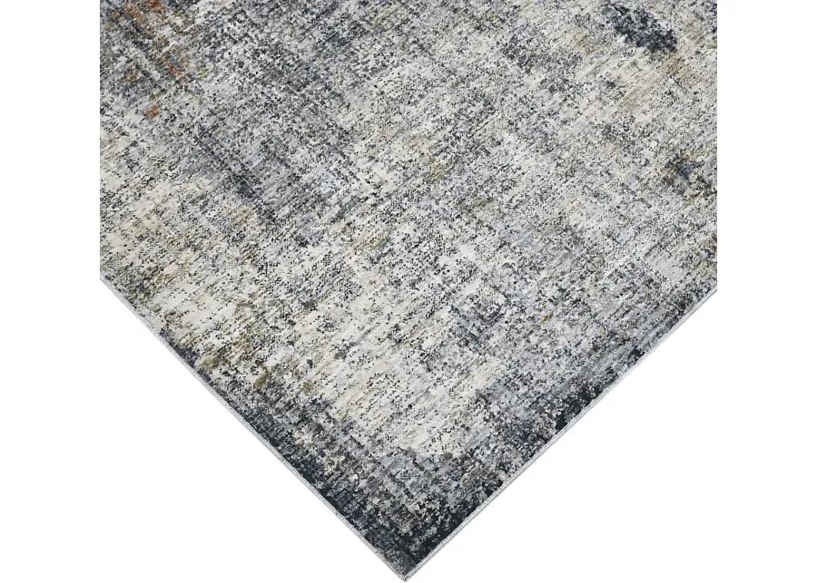 Rulish Gray 7'10 x 9'10 Rug