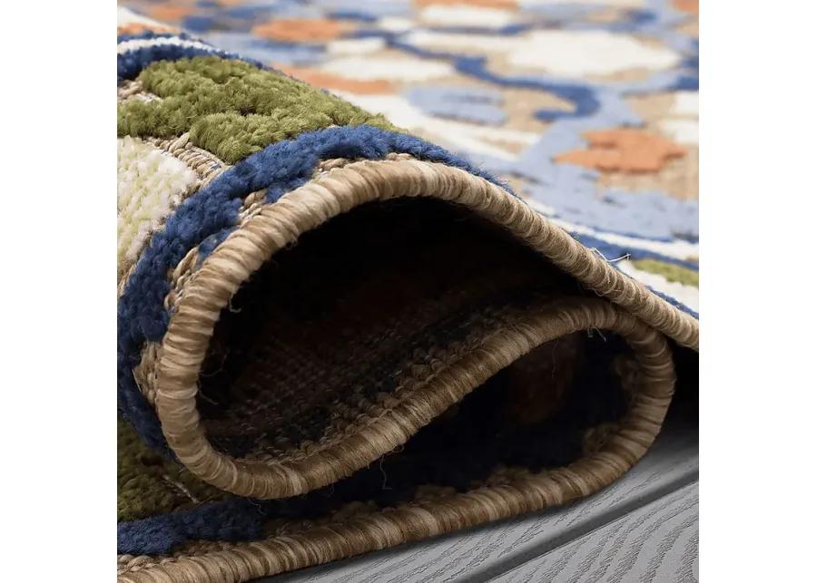 Bannia Bay Multi 7'10 x 10' Indoor/Outdoor Rug