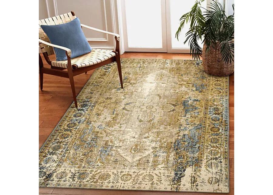 Seward Blue 7'10 x 9'10 Indoor/Outdoor Rug