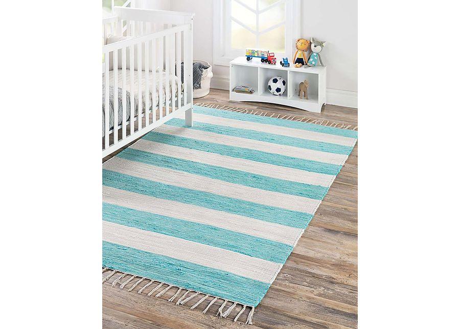 Reshay Turquoise 7'10 x 10' Rug