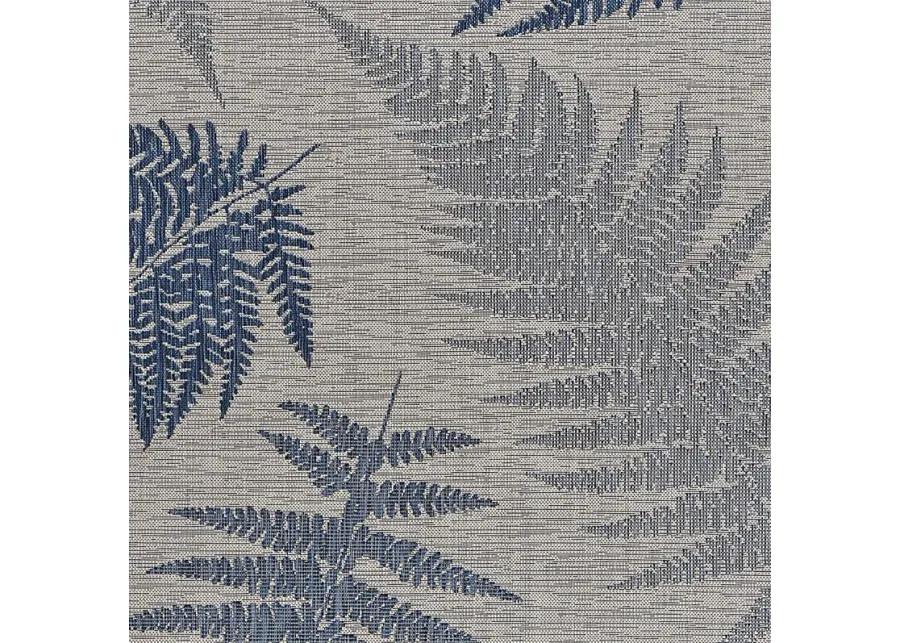 Naiso Blue 7'10 x 9'10 Indoor/Outdoor Rug