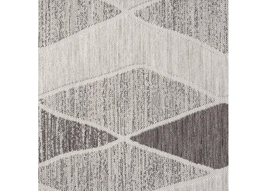 Boyale Gray 7'10 x 9'10 Indoor/Outdoor Rug