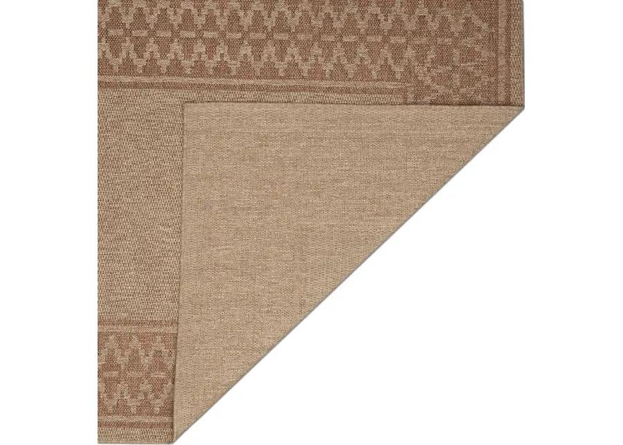 Coosaw Terracotta 7'10 Square Indoor/Outdoor Rug