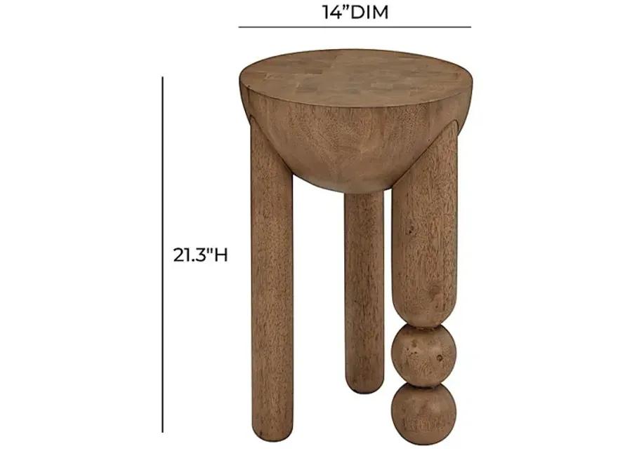 Brodiea Cognac End Table