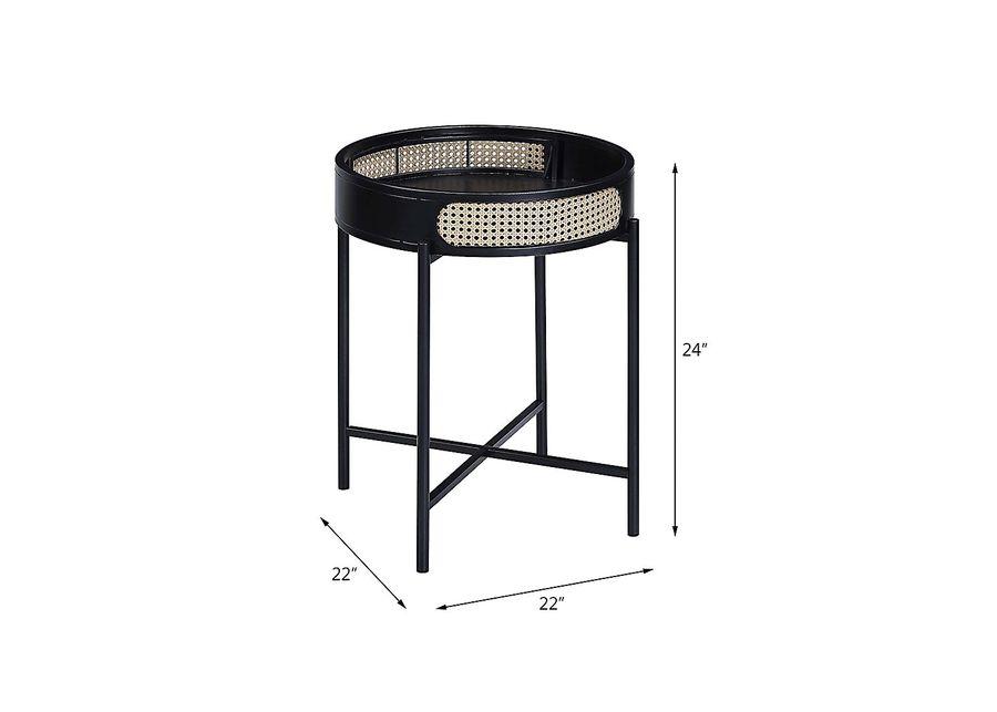 Ravensaide Black End Table