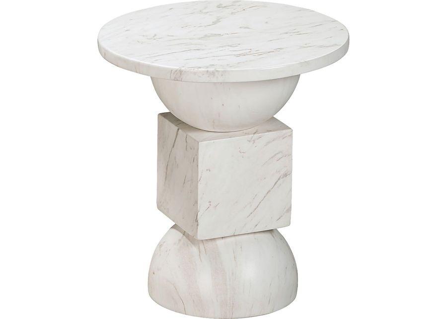 Vercliff White End Table