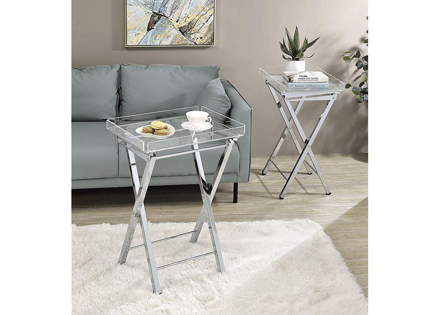 Paeoni Silver End Table, Set of 2