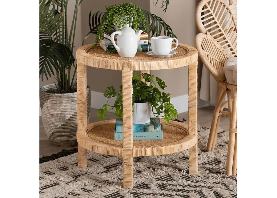 Reinert IV Brown End Table