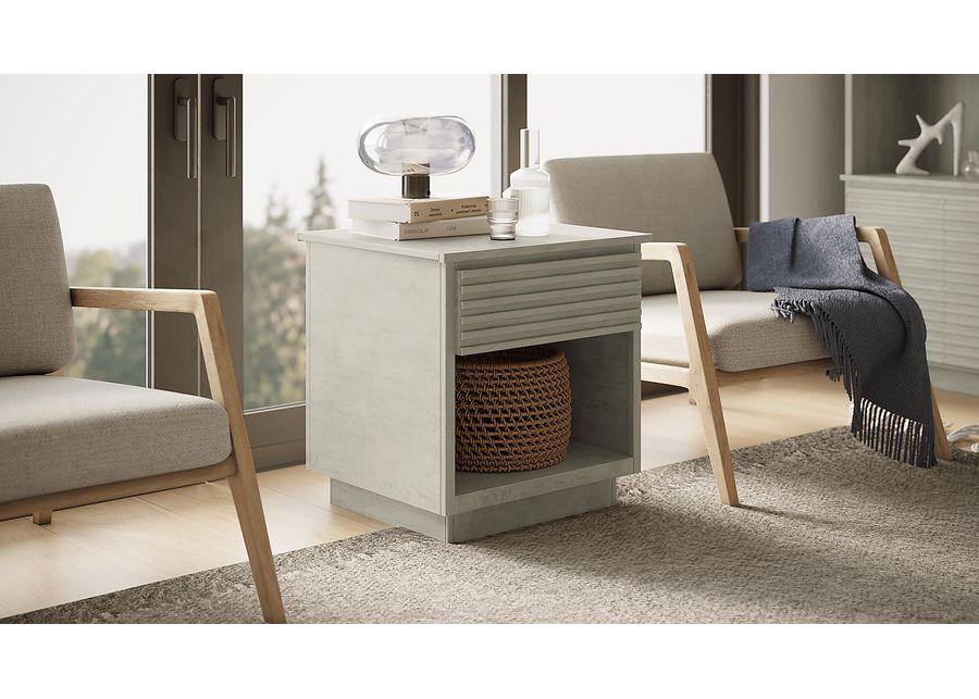 Revei Beige End Table