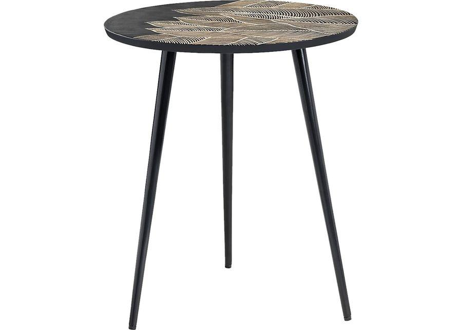 Awbrey Black End Table