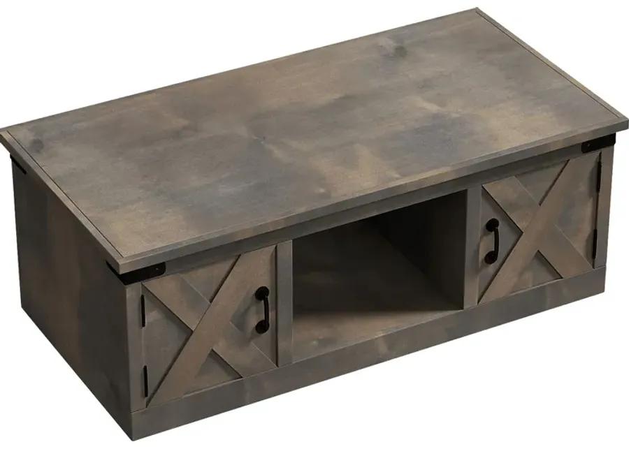 Wapegue Dark Brown Coffee Table