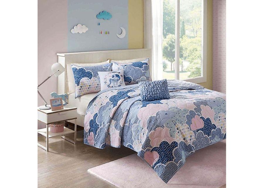 Bessi Blue Full Comforter Set