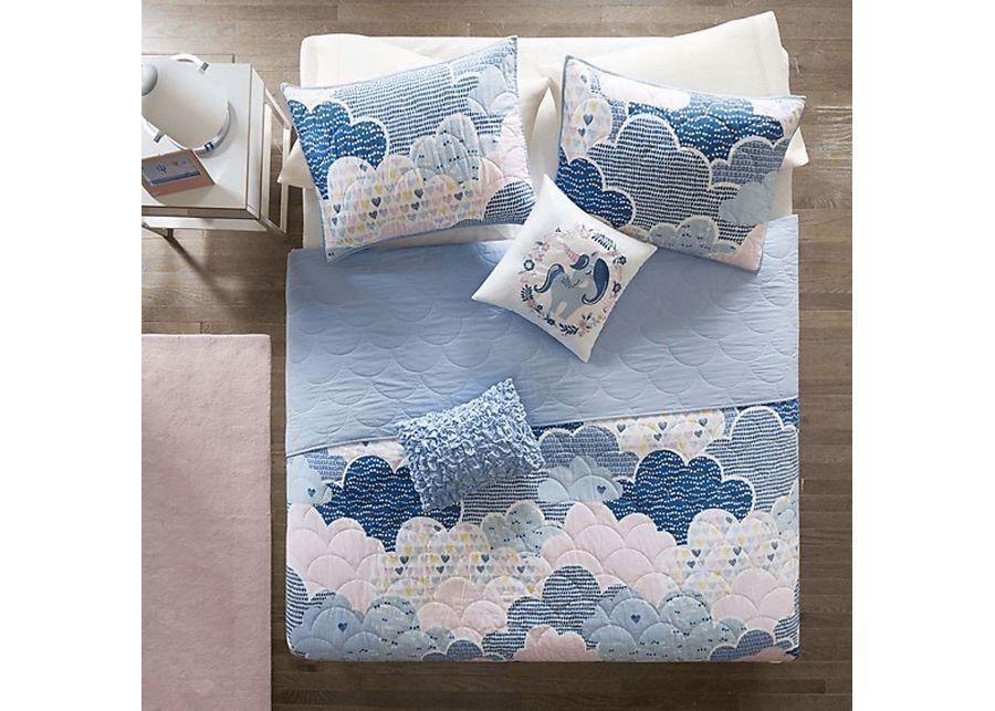 Bessi Blue Full Comforter Set