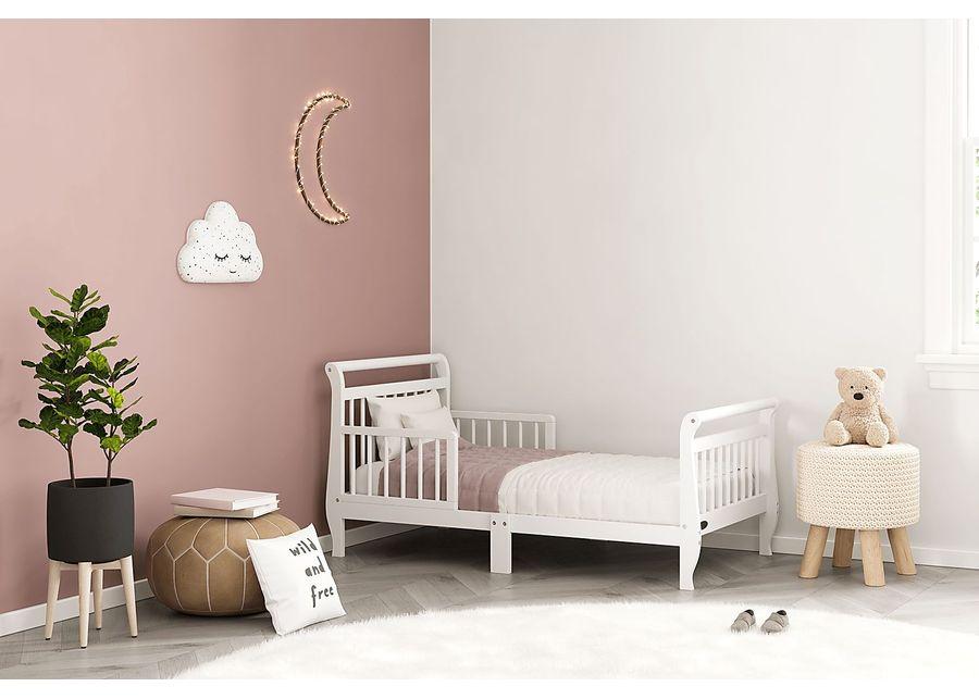 Kids Agoasi White Toddler Bed