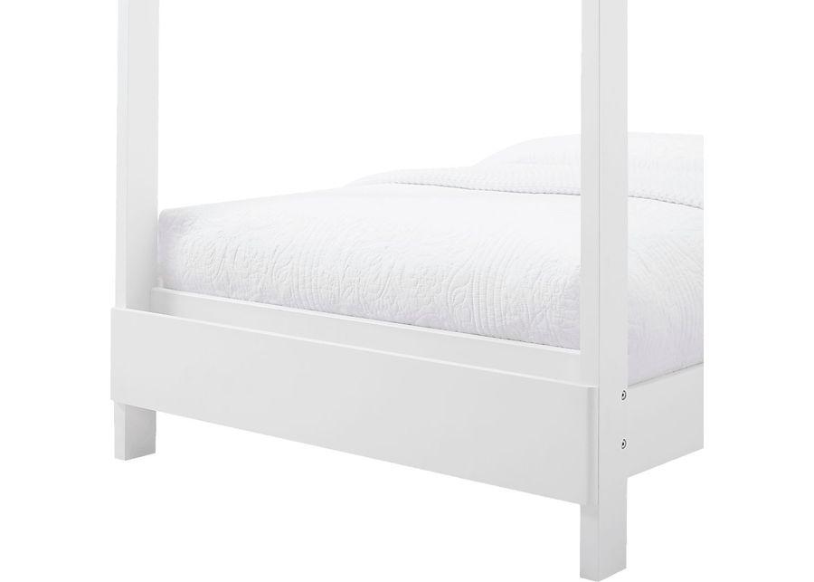 Kids Geoga White Twin Bed