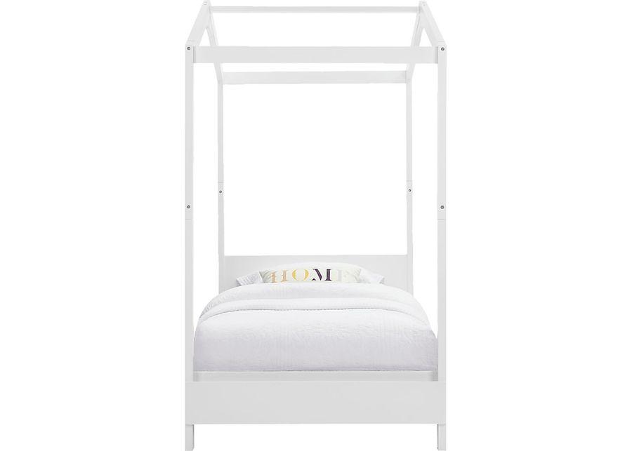 Kids Geoga White Twin Bed