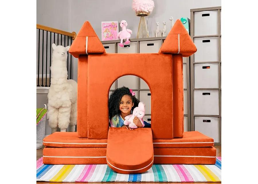 Kids Liezel Orange Castle Gate Playset