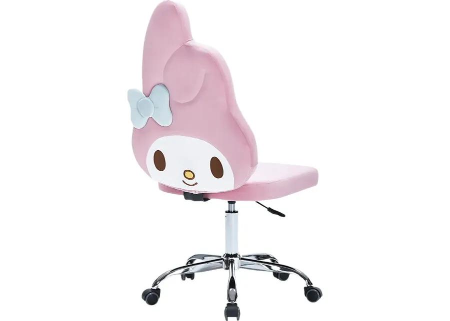 Kids My Melody Pink Swivel Chair