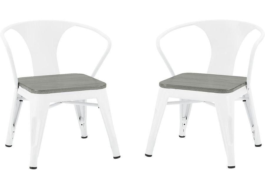 Kids Bilsai White Chair, Set of 2