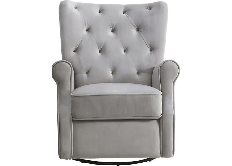 Nursery Alyna Gray Swivel Recliner