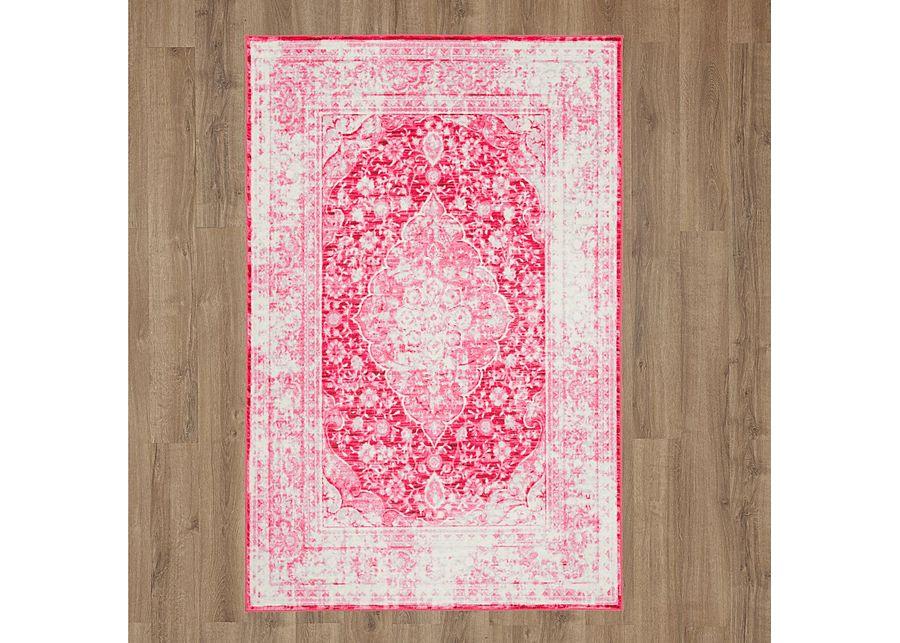 Kids Gembridge Pink 4' x 6' Rug