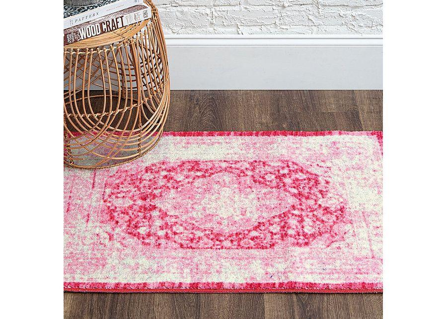 Kids Gembridge Pink 4' x 6' Rug