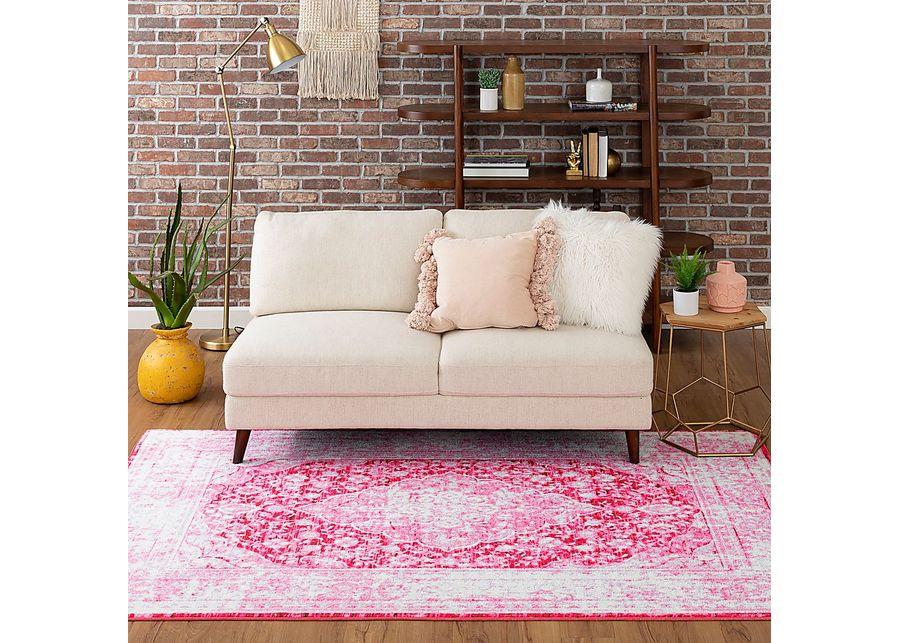 Kids Gembridge Pink 4' x 6' Rug