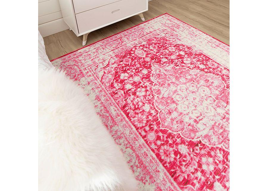 Kids Gembridge Pink 4' x 6' Rug