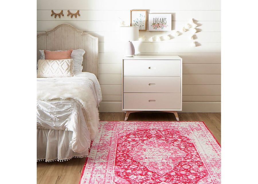 Kids Gembridge Pink 4' x 6' Rug