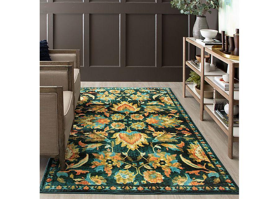 Kids Vine Life Denim 4' x 6' Rug