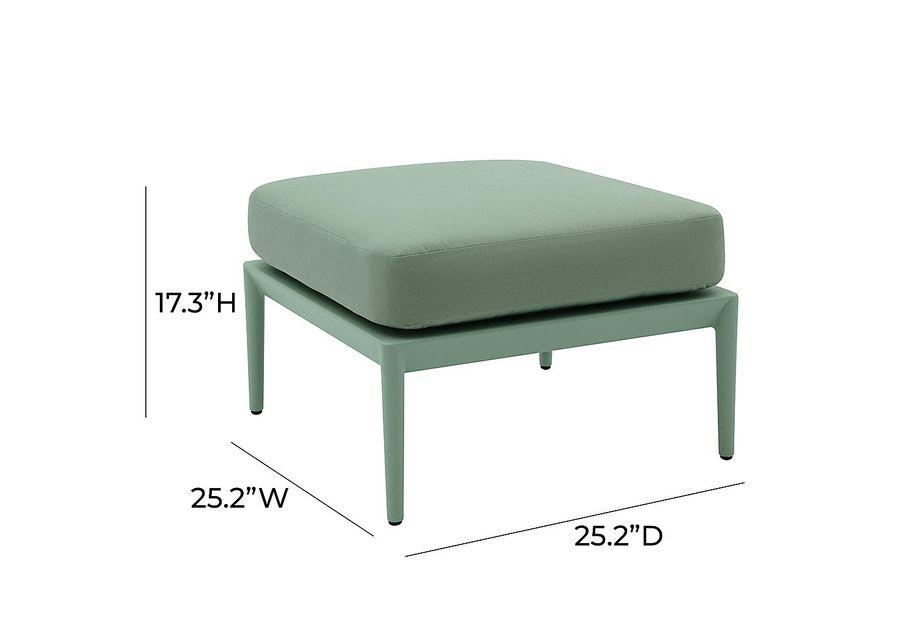 Outdoor Brenkman Green Ottoman