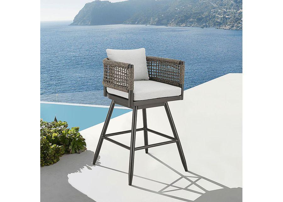 Outdoor Quarrylane Gray Barstool