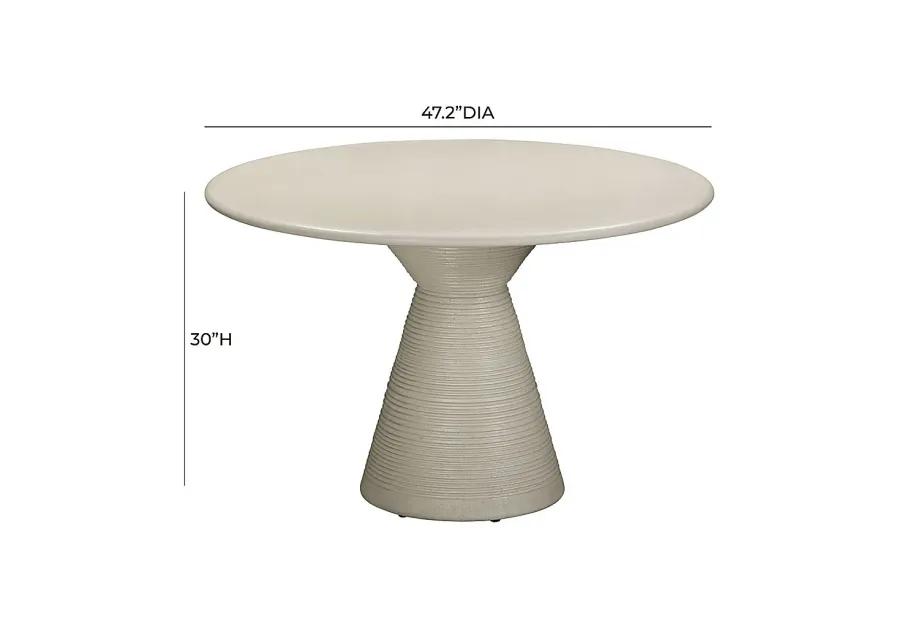 Outdoor Gathings Beige Dining Table