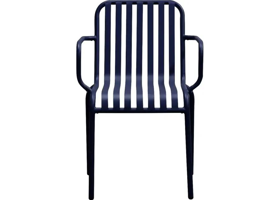 Outdoor Ischia II Blue Arm Chair, Set of 2