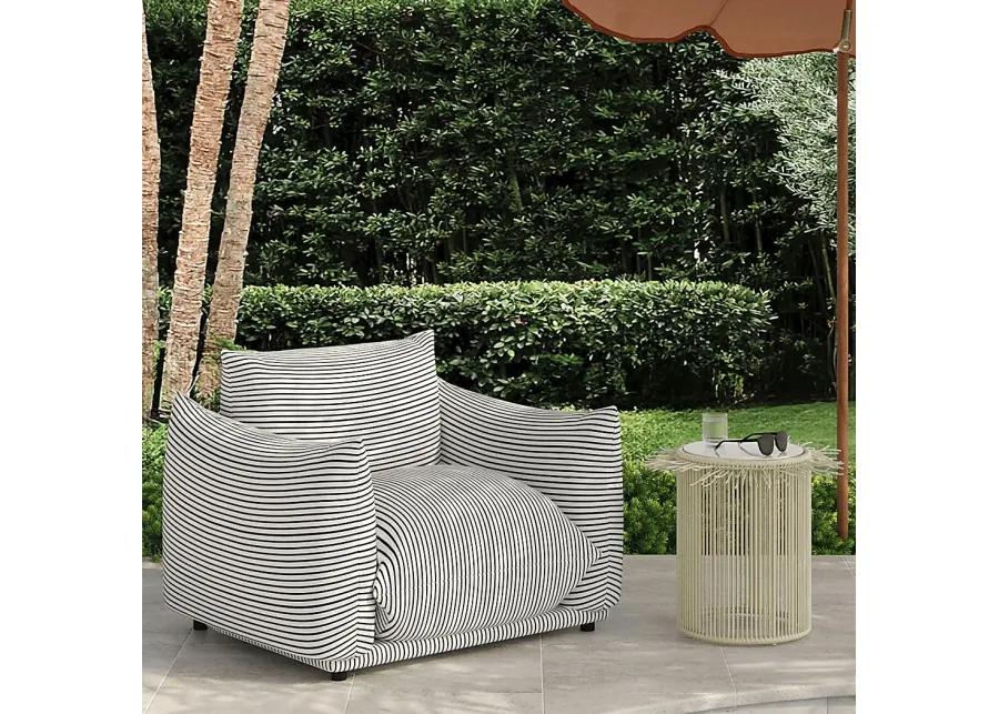 Outdoor Krouse Cream End Table