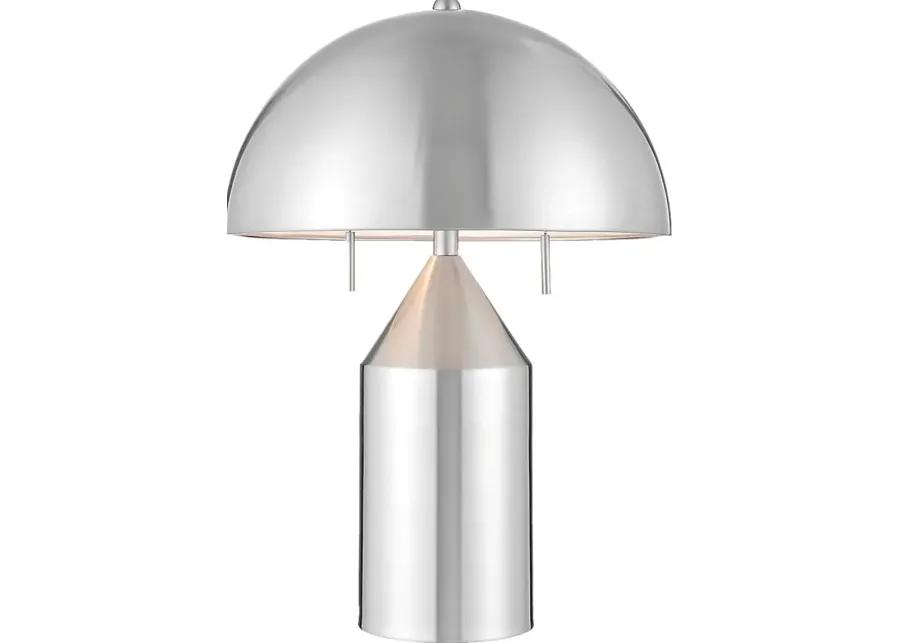 Fowler Bend Nickel Lamp