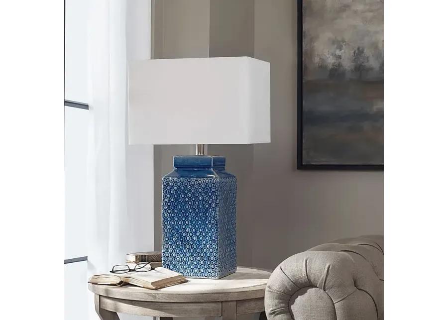 Diane Drive Blue Lamp