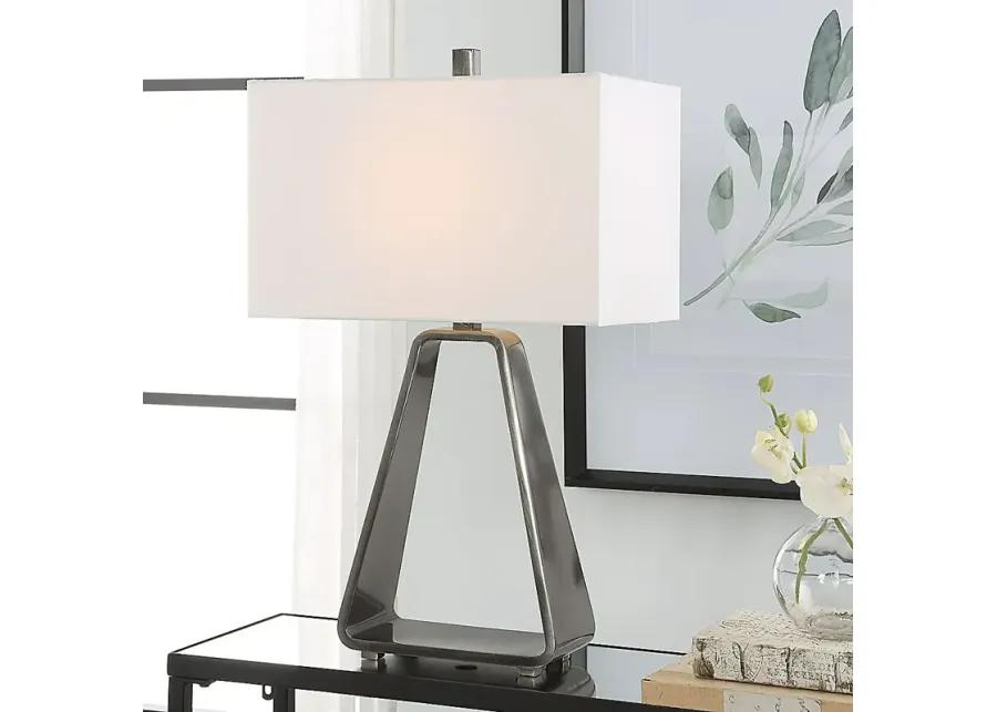 Lorca Oaks Nickel Lamp