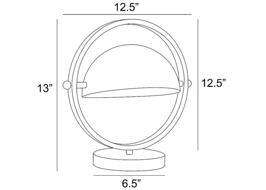 Ancroft Circle Black Lamp