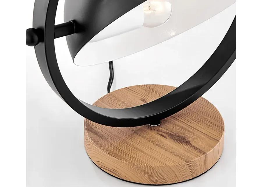 Ancroft Circle Black Lamp