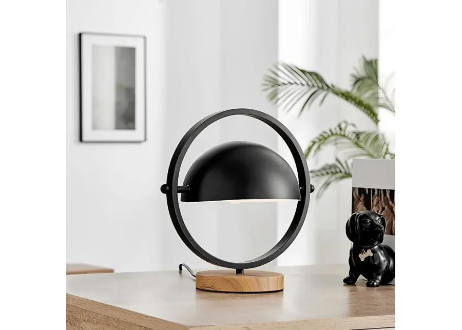 Ancroft Circle Black Lamp