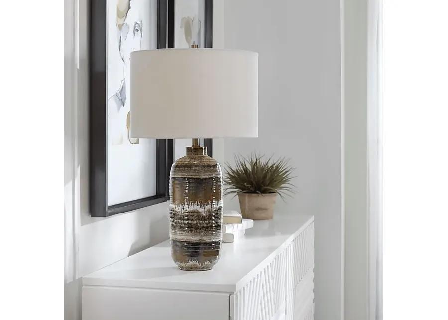 Caleb Reef Brown Lamp