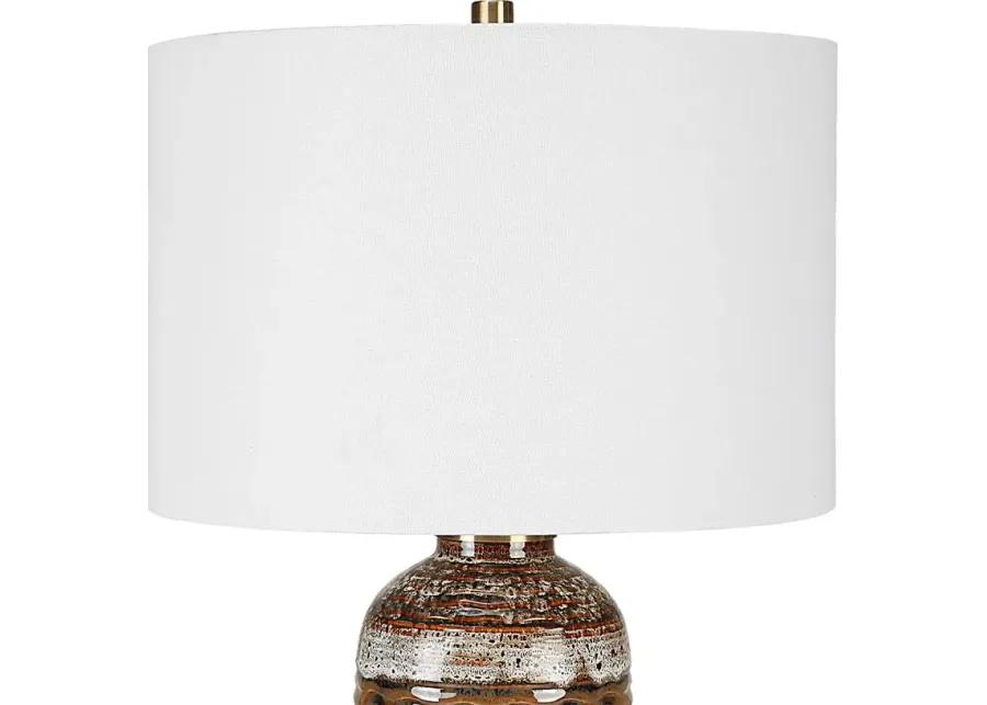 Caleb Reef Brown Lamp