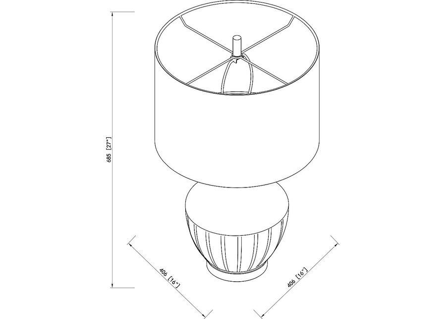 Tedrich Street Green Lamp