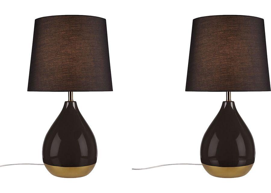 Allamanda Court Black Lamp, Set of 2