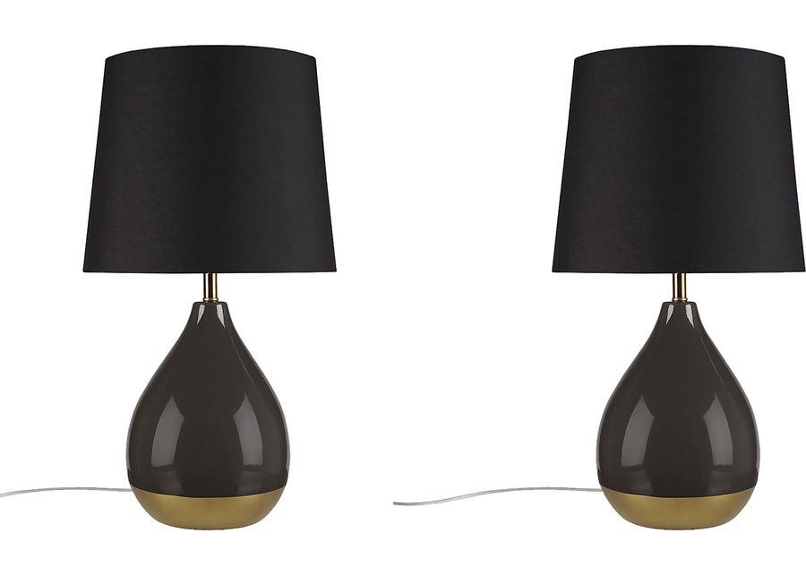 Allamanda Court Black Lamp, Set of 2