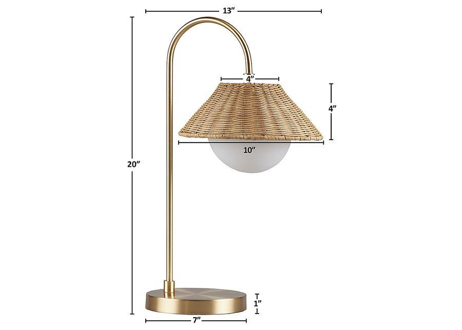 Ketay Isle Gold Lamp