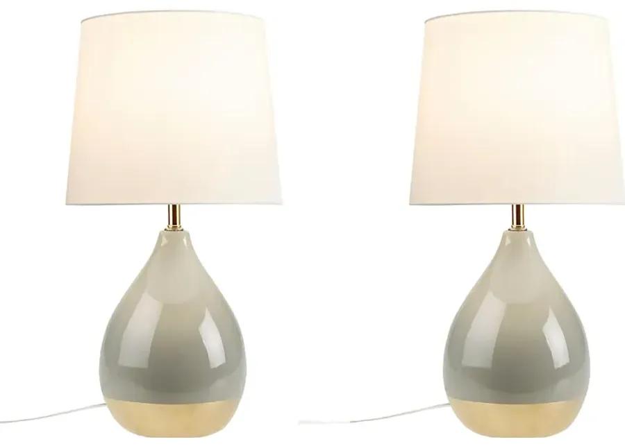 Allamanda Court Sage Lamp, Set of 2